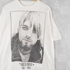 画像1: 90's KURT COBAIN USA製 "1967-1994" 追悼プリントTシャツ (1)