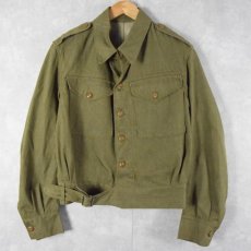 画像1: 50's BRITISH ARMY グリーンデニム BATTLEDRESS JACKET 7 (1)