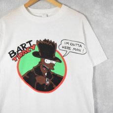 画像1: 80〜90's SIMPSONS USA製 "BART TRACY" キャラクターパロディTシャツ L (1)