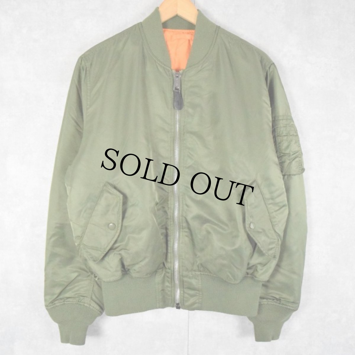 画像1: 民間品 ALPHA INDUSTRIES,INC. MA-1 フライトジャケット MEDIUM (1)