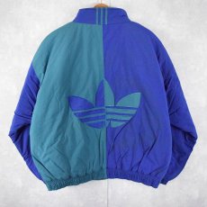 画像1: 80's adidas 切り替えデザイン 中綿入り ナイロンジャケット XL (1)