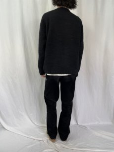 画像4: 90's ターゲットマーク ウールコットンニットセーター BLACK L (4)