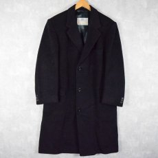 画像1: 70〜80's Aquascutum CANADA製 カシミア×ウール チェスターコート NAVY (1)