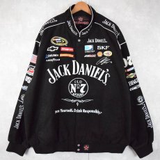 画像1: JH DESIGN "JACK DANIEL'S" ワッペン×刺繍レーシングジャケット 3XL (1)