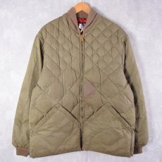 画像1: 50's GRENFELL×Eddie Bauer "BAUER DOWN" キルティングダウンジャケット (1)