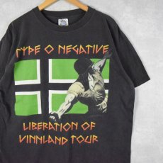 画像1: 90's TYPE O NEGATIVE USA製 "LIBERATION OF VINNLAND TOUR" ゴシック・バンドツアーTシャツ XL (1)