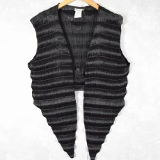 画像1: 94SS ISSEY MIYAKE JAPAN製 ウェーブプリーツデザイン ジレベスト (1)