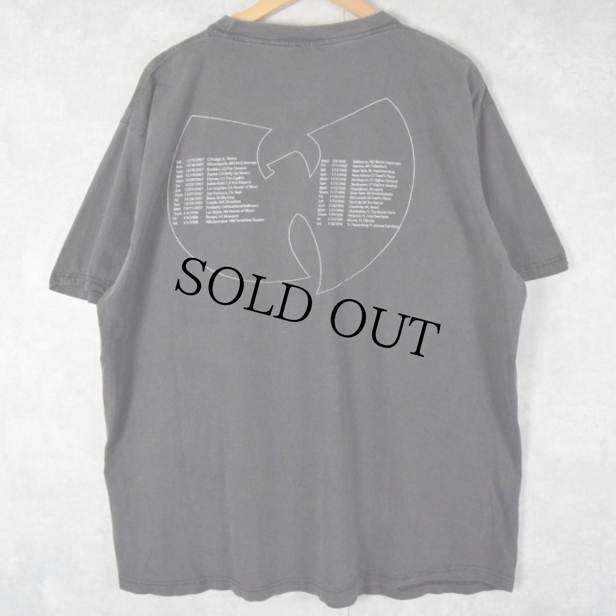 画像2: WU-TANG CLAN "Run HIP HOP" ツアーTシャツ (2)