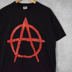 画像1: 90's ANARCHY USA製 パンクロックバンドTシャツ L (1)