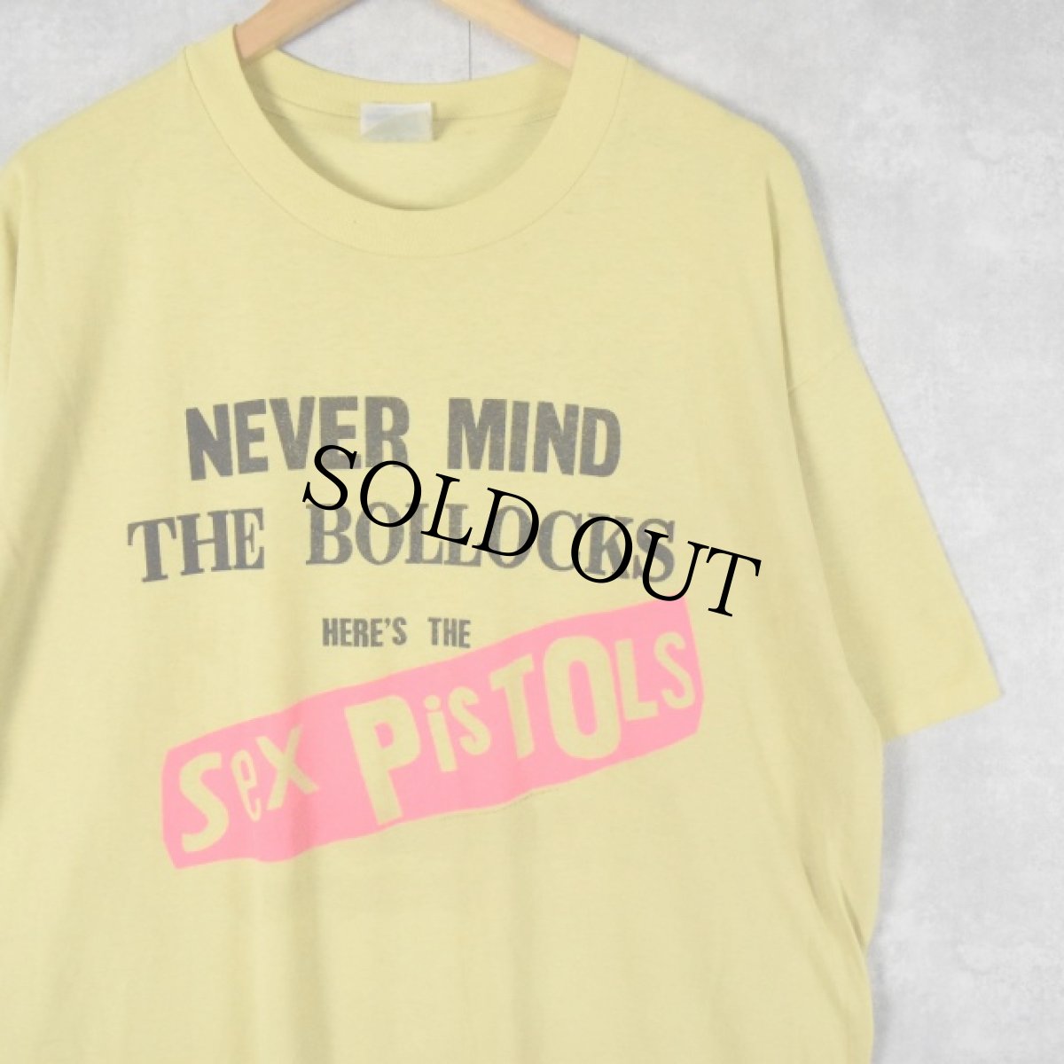 画像1: 80's Sex Pistols "NEVER MIND THE BOLLOCKS" パンクロックバンドアルバムTシャツ XL (1)