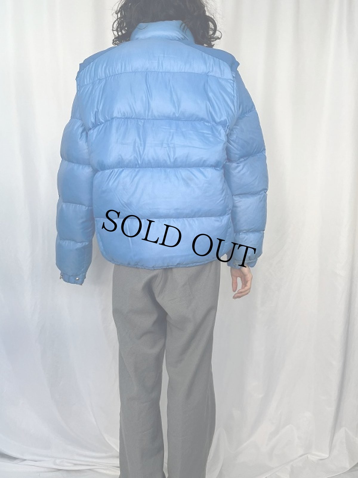 画像4: 70〜80's MONCLER FRANCE製 ドッキングデザイン ダウンジャケット (4)