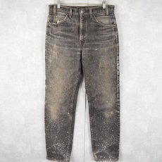 画像1: 90's Levi's 505 USA製 ブラックデニムパンツ W32 (1)