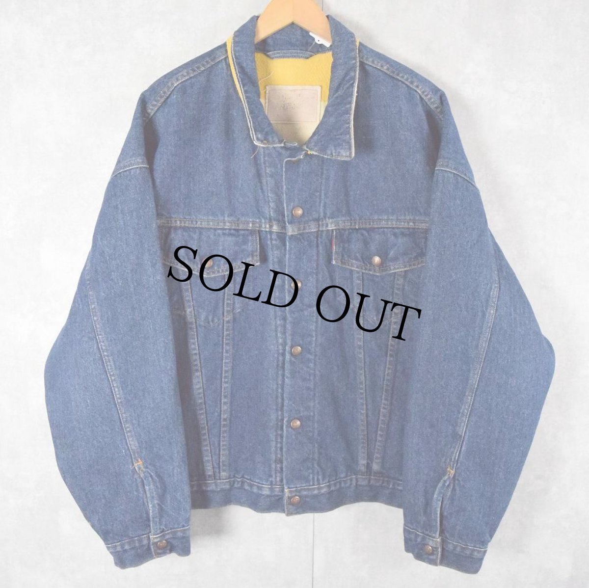 画像2: 90's Levi's×Hudson's Bay 70617-0291 USA製 ブランケットライナー リバーシブルデニムジャケット XL (2)