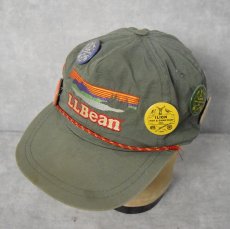 画像1: 80's L.L.Bean 缶バッジ付き 刺繍キャップ  (1)