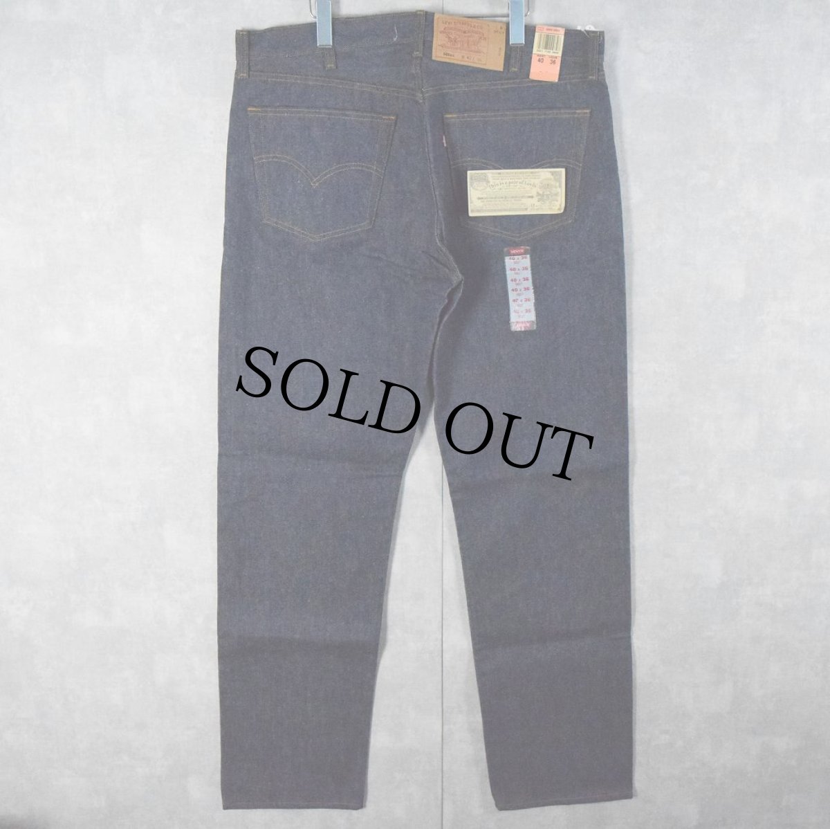 画像2: 90's Levi's 501 USA製 デニムパンツ フラッシャー付きDEADSTOCK W41 (2)
