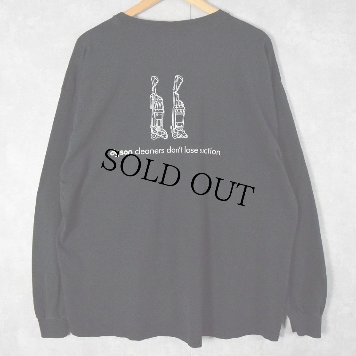画像2: dyson "cleaners don't lose suction" 家電メーカー ロゴプリントロンT 2XL (2)