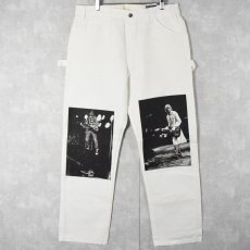 画像1: NIRVANA "Charles Peterson" Dickies × PLEASURES ショップ別注 デザインペインターパンツ W37 フラッシャー付き (1)