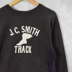 画像2: 80's Champion REVERSE WEAVE トリコタグ USA製 "J.C.SMITH TRACK" 2トーンカラースウェット S (2)