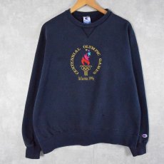 画像2: 90's Champion USA製 "Atlanta 1996" 刺繍スウェット XL (2)