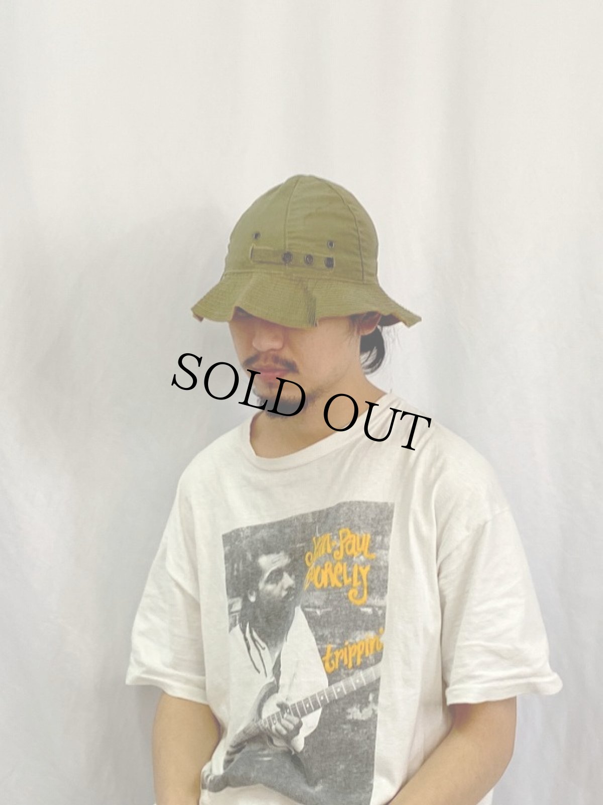 画像2: 40's U.S.ARMY リバーシブル サンハット (2)