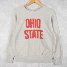 画像2: 70's Champion 赤単色タグ REVERSE WEAVE USA製 "OHIO STATE" プリントスウェット M (2)