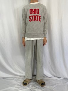 画像3: 70's Champion 赤単色タグ REVERSE WEAVE USA製 "OHIO STATE" プリントスウェット M (3)
