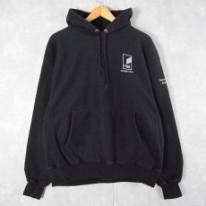 画像1: 00's Champion REVERSE WEAVE "LIMA company" プリントスウェットフーディー L (1)