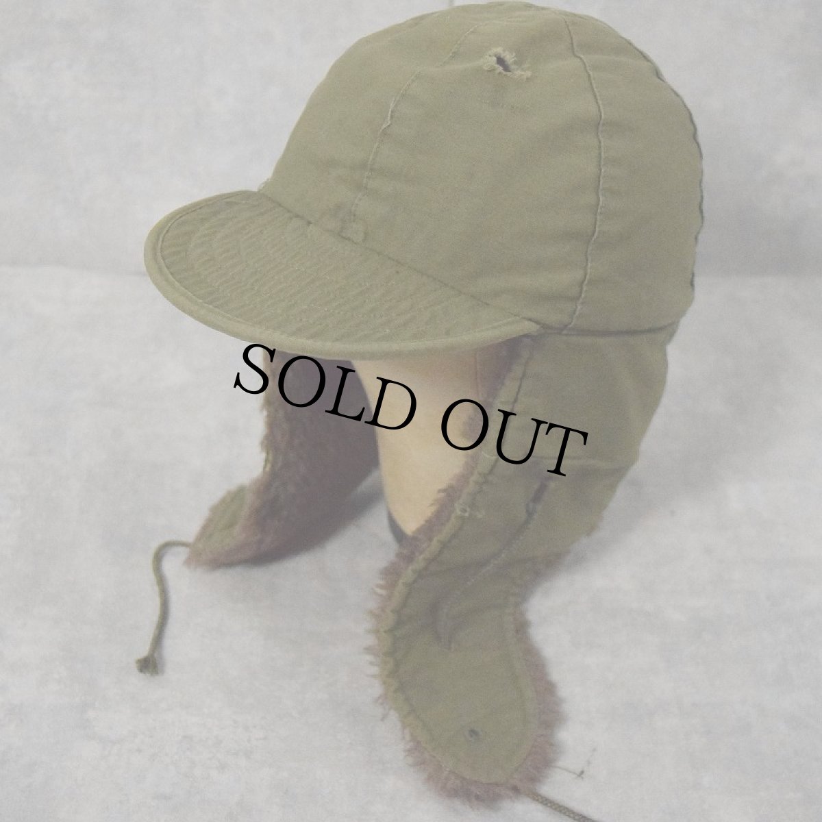 画像2: 50's U.S.ARMY M-51 MQ-1 フィールドパイルキャップ 7 1/4 (2)