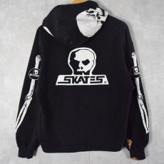 画像1: SKULL SKATES ロゴプリントスウェットフーディー L (1)