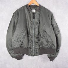 画像1: 民生品 90's ALPHA INDUSTRIES,INC. MA-1 フライトジャケット X-LARGE (1)