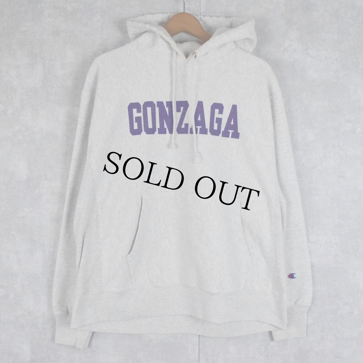 画像1: Champion REVERSE WEAVE "GONZARA" プリントスウェットフーディー L (1)
