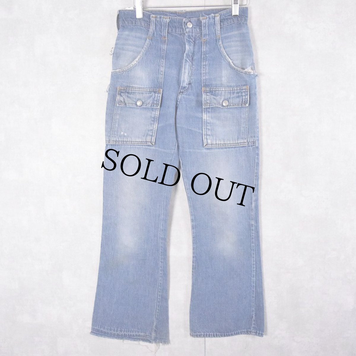 画像2: 70's JCPenney "RANCHCRAFT" デニムブッシュパンツ W28 (2)