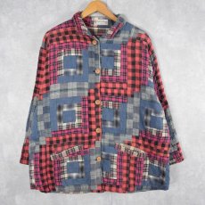 画像1: Patch Magic パッチワーク キルティング ジャケット  (1)