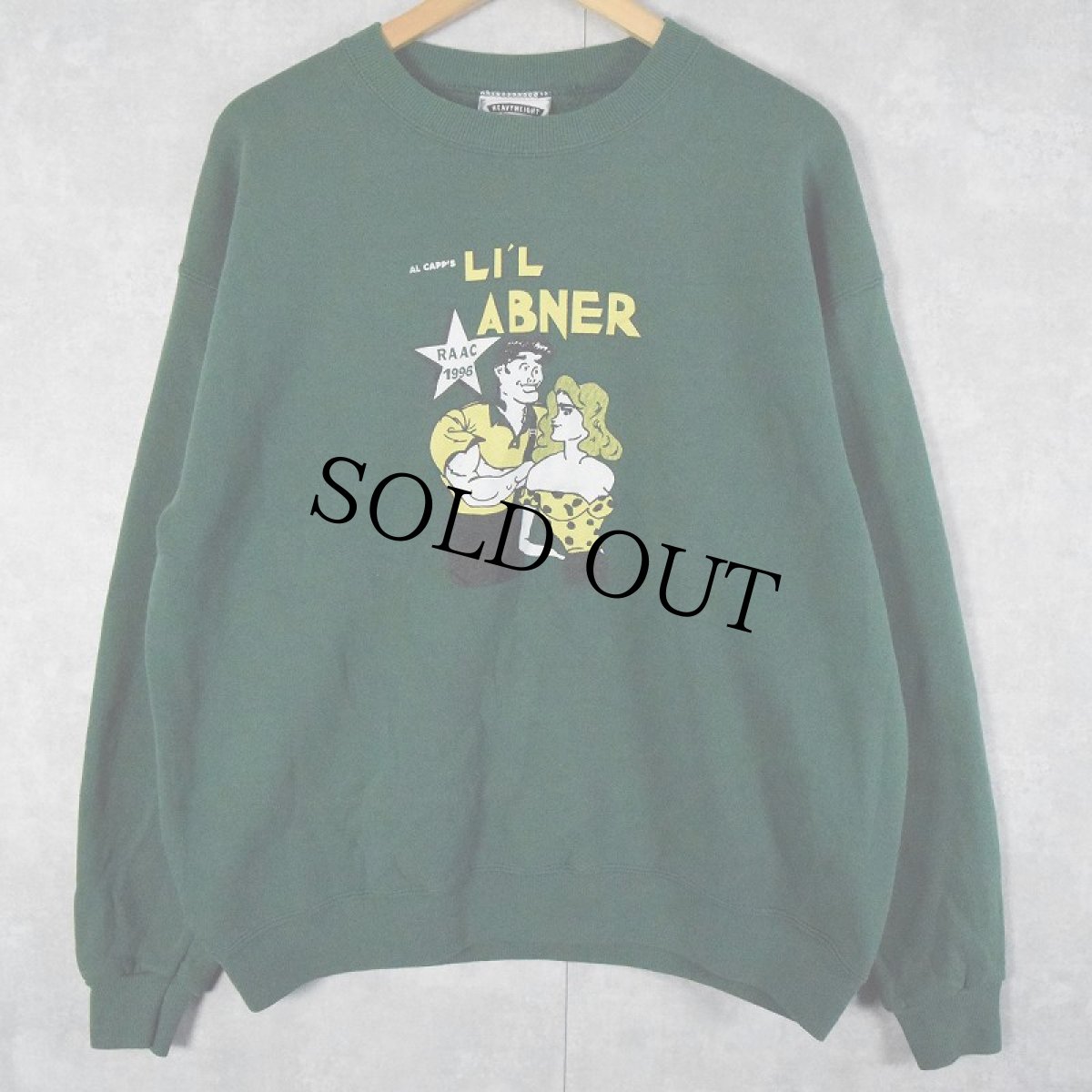 画像2: 90's LI'L ABNER USA製 イラストプリントスウェット L (2)
