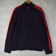 画像1: POLO Ralph Lauren スウェットジップジャケット NAVY XL (1)