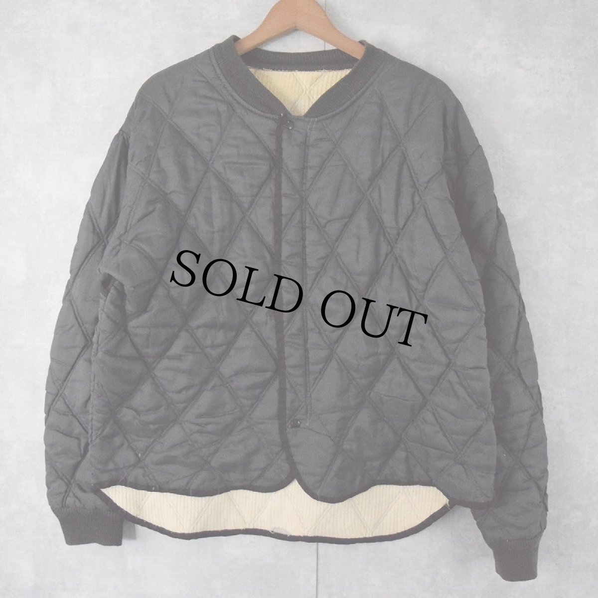 画像2: 50's キルティングジャケット/パンツ SETUP BLACK (2)