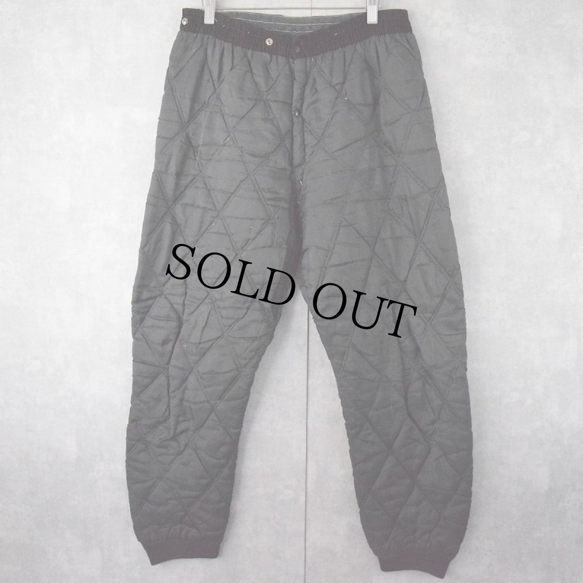 画像3: 50's キルティングジャケット/パンツ SETUP BLACK (3)