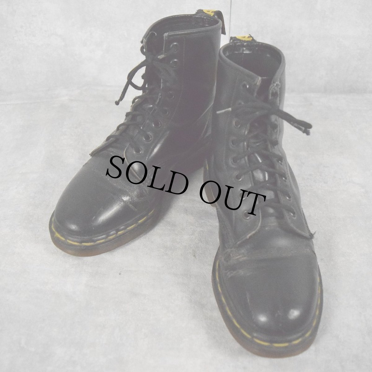 画像1: Dr.Martens ENGLAND製 8ホール 25cm BLACK (1)