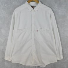 画像1: 90's Levi's コットンツイルシャツ XL (1)