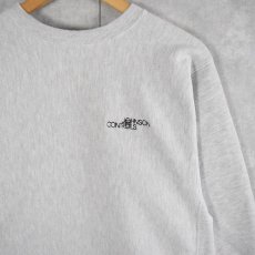 画像1: 90's Champion REVERSE WEAVE "JOHNSON CONTROLS" 刺繍スウェット L (1)