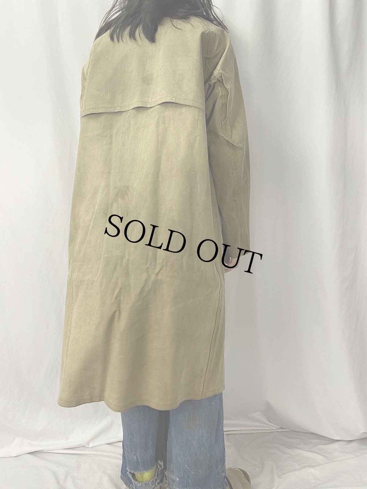 画像4: 40's U.S.ARMY ゴム引き ステンカラーコート MEDIUM (4)