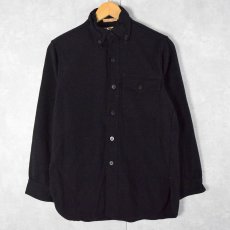 画像1: 40's U.S.NAVY NAVAL CLOTHING FACTORY 片ポケ CPOシャツ NAVY (1)
