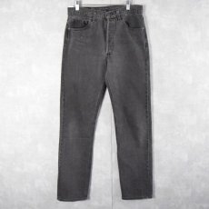 画像1: 90's Levi's 501 USA製 ブラックデニムパンツ W31 (1)