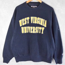 画像1: Champion REVERSE WEAVE "WEST VIRGINIA UNIVERSITY" プリントスウェット L (1)