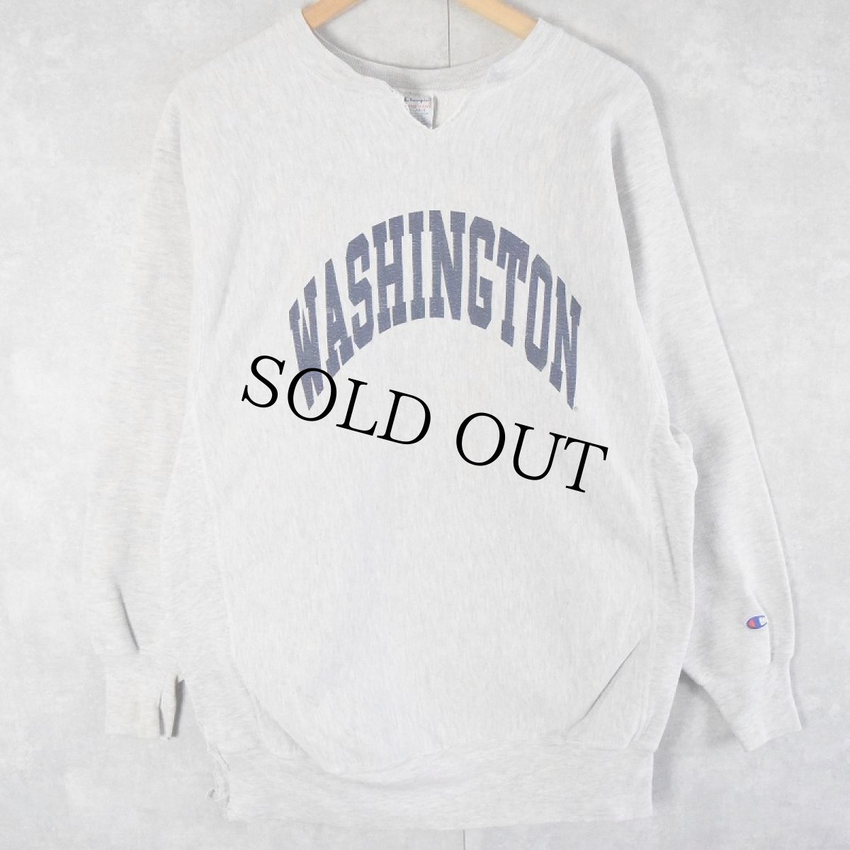 画像1: 90's Champion REVERSE WEAVE "WASHINGTON" プリントスウェット XXL (1)