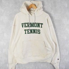 画像2: Champion REVERSE WEAVE "VERMONT TENNIS" バックプリントスウェットフーディ XL (2)