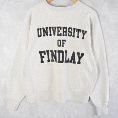 画像1: 90's SOFFE USA製 REVERS WEAVE TYPE "UNIVERSITY OF FINDLAY" プリントスウェット XL (1)