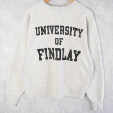 画像1: 90's SOFFE USA製 REVERS WEAVE TYPE "UNIVERSITY OF FINDLAY" プリントスウェット XL (1)