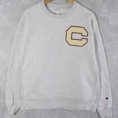 画像1: Champion REVERSE WEAVE パッチ付き スウェット L (1)