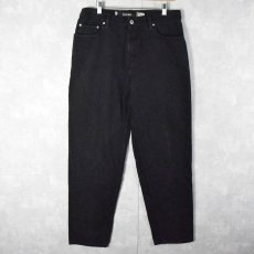 画像1: 90's Levi's SILVER TAB "Loose" USA製 ブラックデニムパンツ W34 (1)